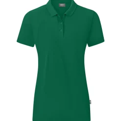 Jako Damen Polo Organic grün