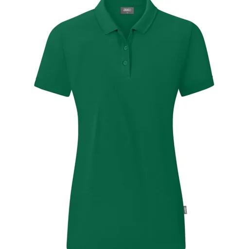 Jako Damen Polo Organic grün