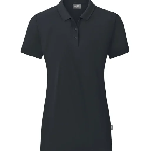 Jako Damen Polo Organic grau