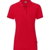 Jako Damen Polo Organic rot