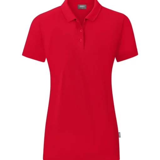 Jako Damen Polo Organic rot