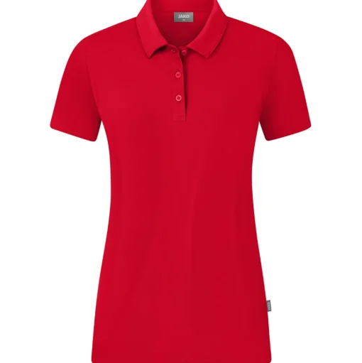 Jako Damen Polo Organic Stretch rot