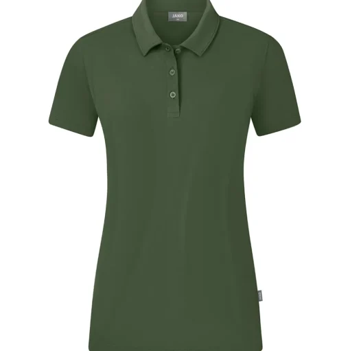 Jako Damen Polo Organic Stretch grün