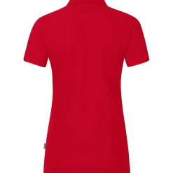 Jako Damen Polo Organic Stretch rot