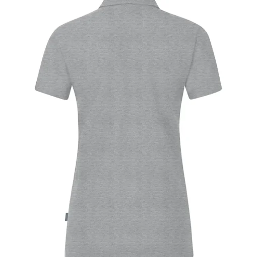 Jako Damen Polo Organic Stretch grau