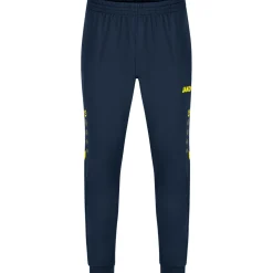 Jako Damen Polyesterhose Challenge blau-gelb