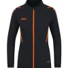 Jako Damen Polyesterjacke Challenge schwarz-orange