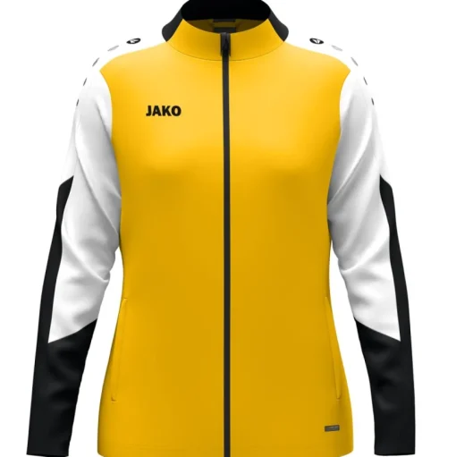 Jako Damen Polyesterjacke Dynamic Damen gelb-weiß-schwarz
