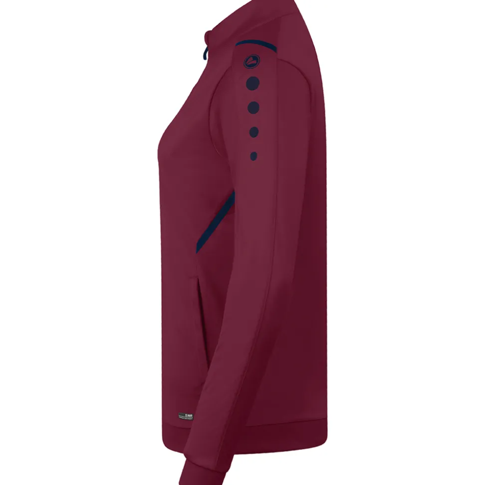 Jako Damen Polyesterjacke Challenge rot-blau