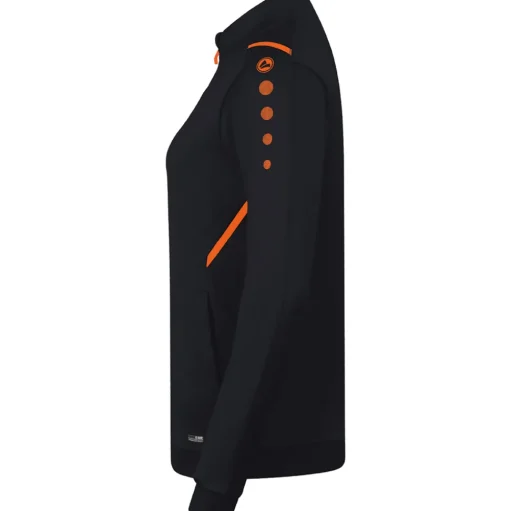 Jako Damen Polyesterjacke Challenge schwarz-orange
