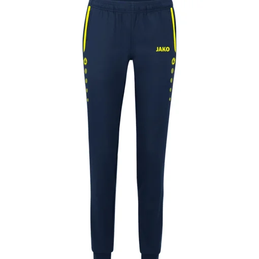 Jako Damen Präsentationshose Allround blau-gelb