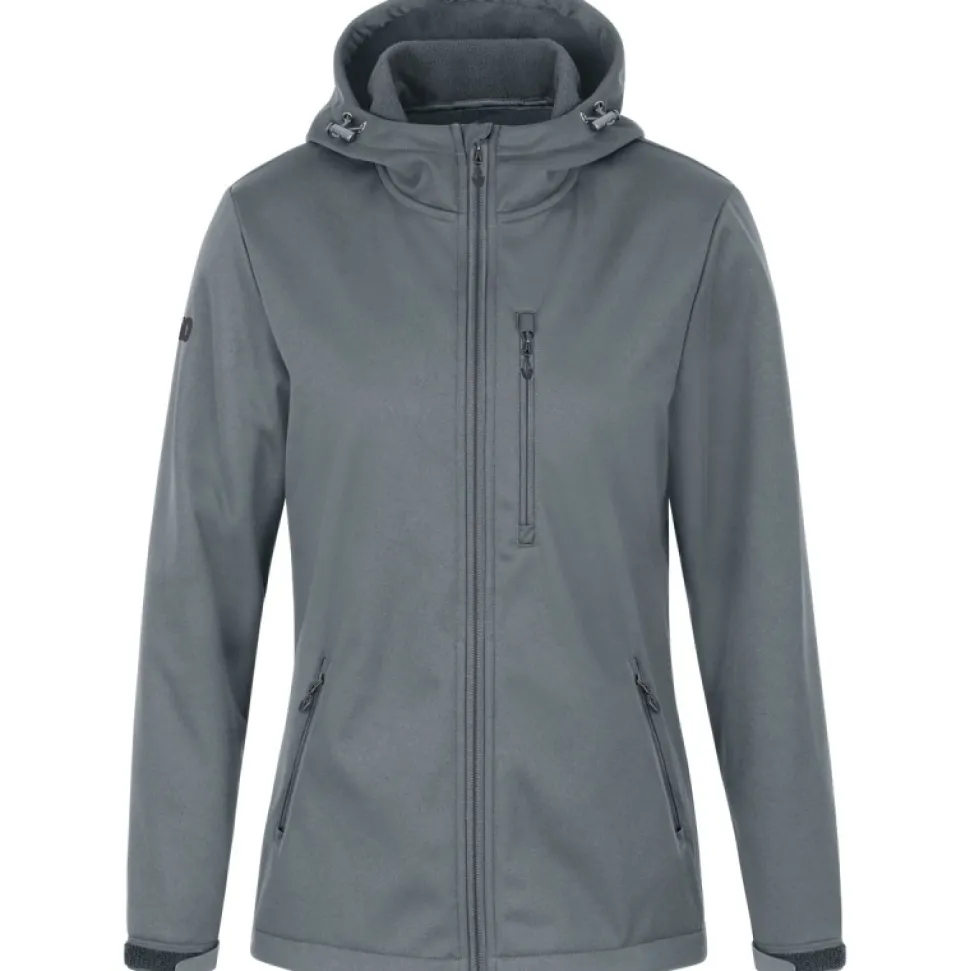 Jako Damen Softshelljacke Premium steingrau