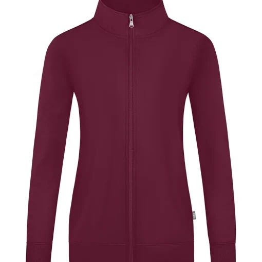 Jako Damen Sweatjacke Doubletex braun