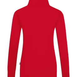 Jako Damen Sweatjacke Doubletex rot