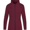 Jako Damen Trainingsjacke mit Kapuze Challenge rot-blau