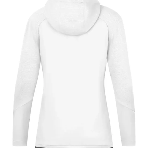 Jako Damen Trainingsjacke mit Kapuze Challenge weiß-grau
