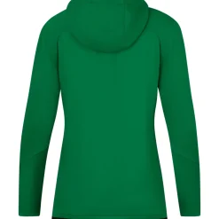Jako Damen Trainingsjacke mit Kapuze Challenge grün-schwarz