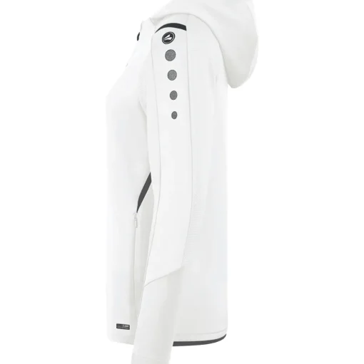Jako Damen Trainingsjacke mit Kapuze Challenge weiß-grau