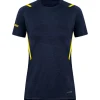 Jako Damen T-Shirt Challenge blau-gelb