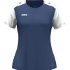 Jako Damen T-Shirt Dynamic Damen nachtblau-weiß-hellgrau