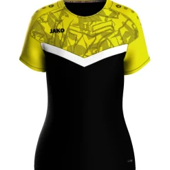 Jako Damen T-Shirt Iconic schwarz/soft yellow