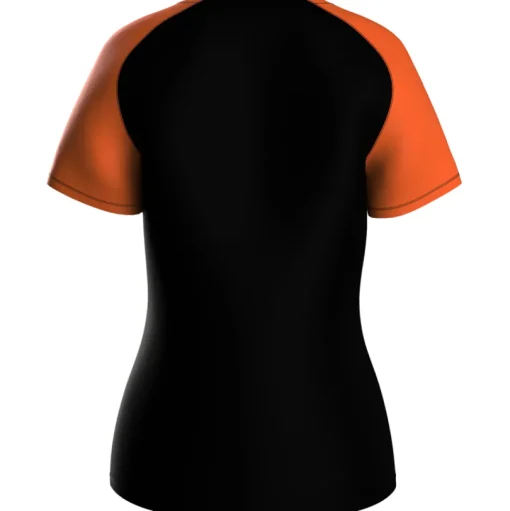 Jako Damen T-Shirt Iconic schwarz/neonorange