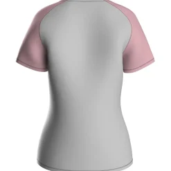 Jako Damen T-Shirt Iconic soft grey/dusky pink/anthra light
