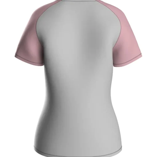 Jako Damen T-Shirt Iconic soft grey/dusky pink/anthra light