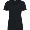 Jako Damen T-Shirt Organic Stretch schwarz