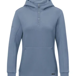 Jako Damen Zip Hoodie Pro Casual smokey blue