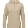 Jako Damen Zip Hoodie Pro Casual beige
