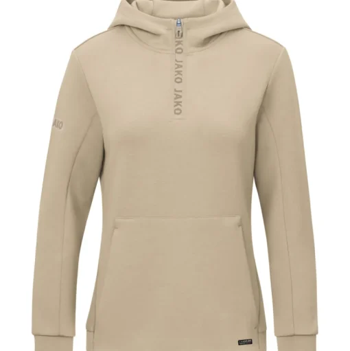 Jako Damen Zip Hoodie Pro Casual beige