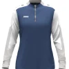 Jako Damen Ziptop Dynamic Damen nachtblau-weiß-hellgrau