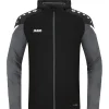 Jako Herren Kapuzenjacke Performance schwarz-grau