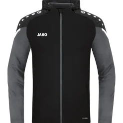 Jako Herren Kapuzenjacke Performance schwarz-grau