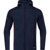 Jako Herren Kapuzenjacke Challenge blau-rot
