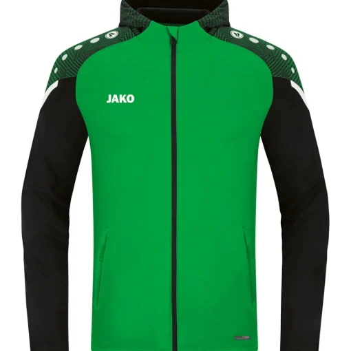Jako Herren Kapuzenjacke Performance grün-schwarz