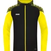 Jako Herren Kapuzenjacke Performance schwarz-gelb