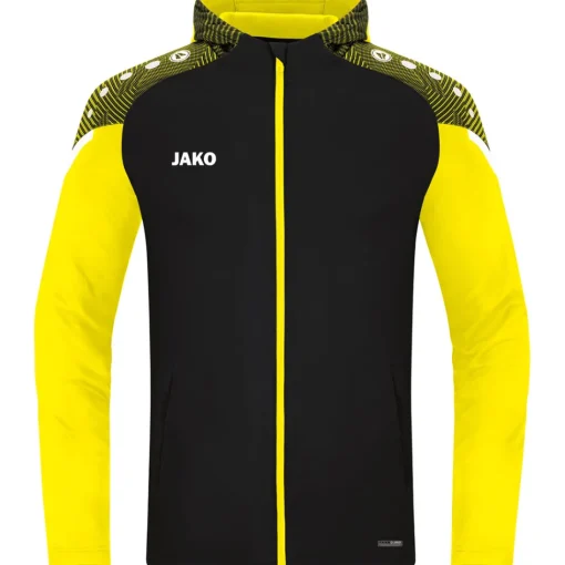 Jako Herren Kapuzenjacke Performance schwarz-gelb