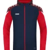 Jako Herren Kapuzenjacke Performance blau-rot