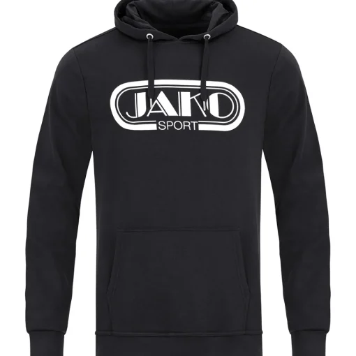 Jako Herren Kapuzensweat Retro schwarz