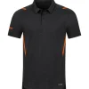 Jako Herren Polo Challenge schwarz-orange