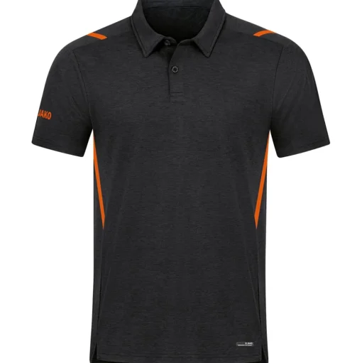 Jako Herren Polo Challenge schwarz-orange