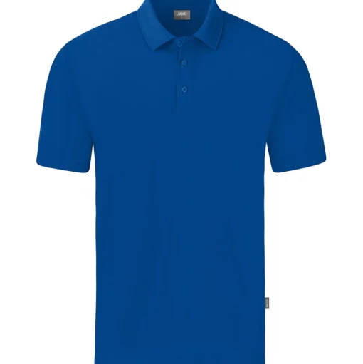 Jako Herren Polo Organic Stretch blau