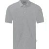 Jako Herren Polo Organic Stretch grau