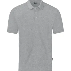 Jako Herren Polo Organic Stretch grau