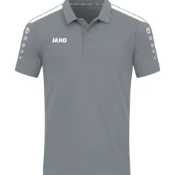 Jako Herren Polo-Shirt Power steingrau