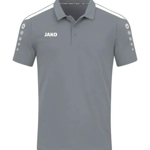 Jako Herren Polo-Shirt Power steingrau