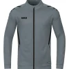 Jako Herren Polyesterjacke Challenge grau-schwarz