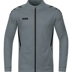 Jako Herren Polyesterjacke Challenge grau-schwarz
